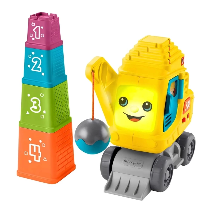 Fisher Price Sesli ve Işıklı Eğitici Vinç HWY62