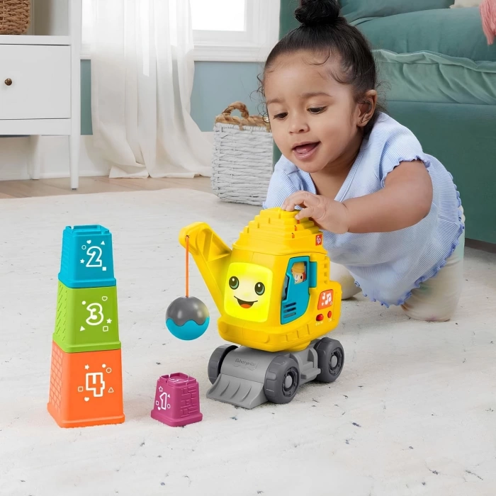 Fisher Price Sesli ve Işıklı Eğitici Vinç HWY62