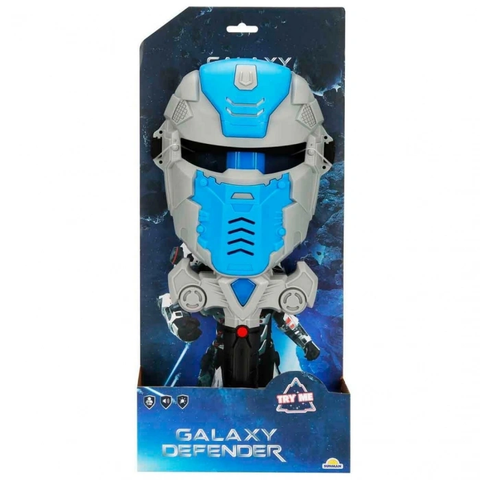 Galaxy Defender Sesli ve Işıklı Maskeli Işın Kılıcı Seti
