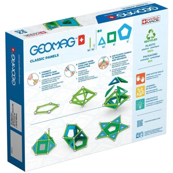 Geomag Classic Panels Manyetik Zeka Oyunu 52 Parça