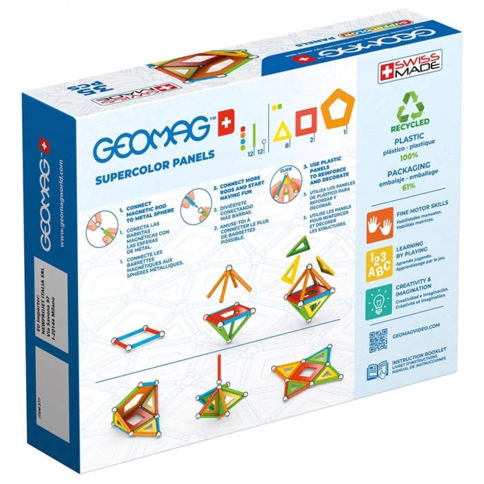 Geomag Supercolor Panels Manyetik Zeka Oyunu 35 Parça
