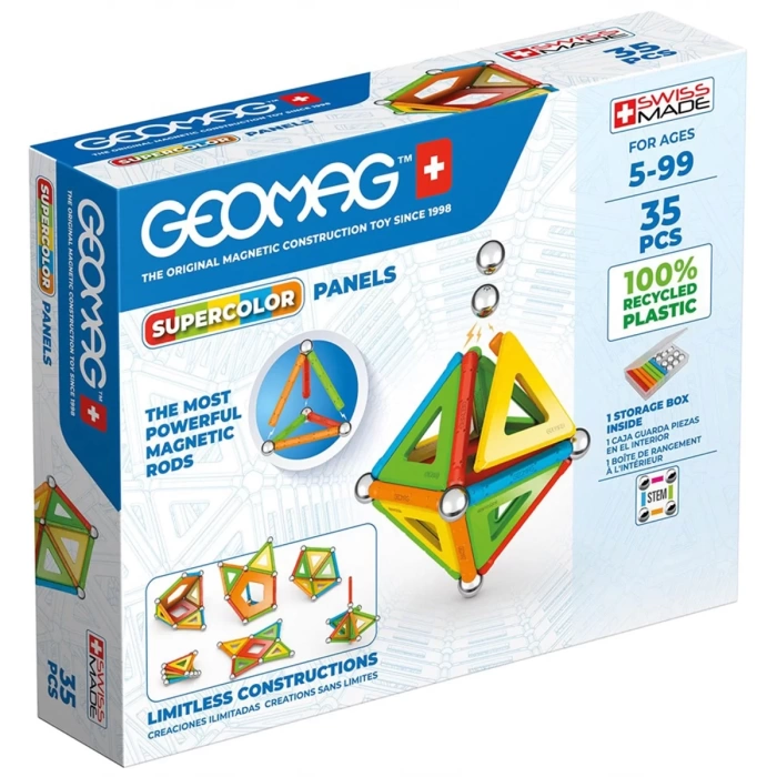 Geomag Supercolor Panels Manyetik Zeka Oyunu 35 Parça