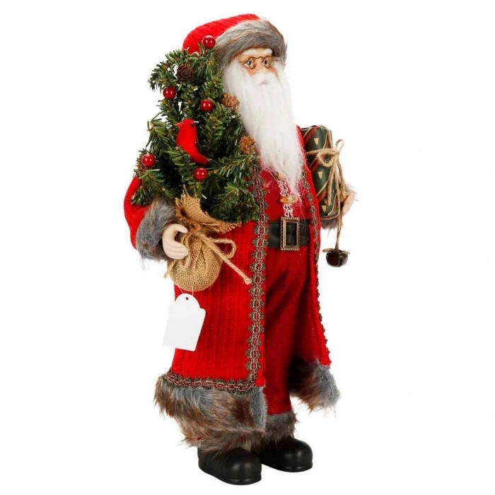 Gözlüklü Noel Baba Dekoratif Biblo 47 cm