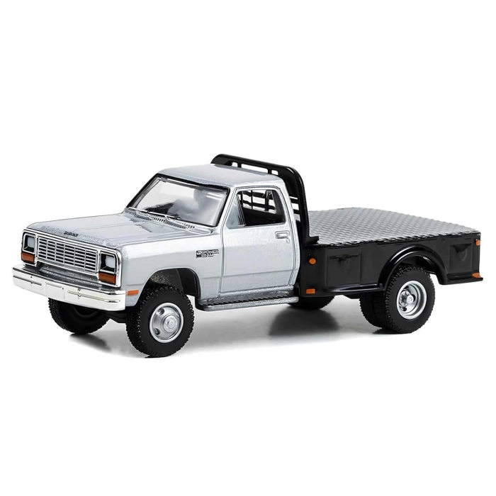 Greenlight 1/64 1985 Dodge Ram W350 Power Ram Dually Flatbed