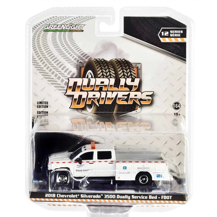 Greenlight 1/64 2018 Chevrolet Silverado 3500 Dually Truck