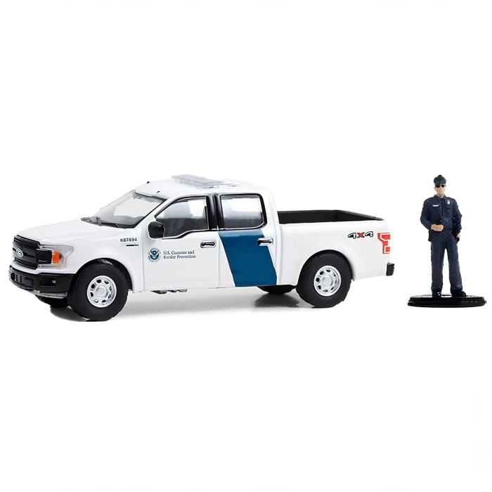 Greenlight 1/64 2018 Ford F-150 XLT with Customs Officer