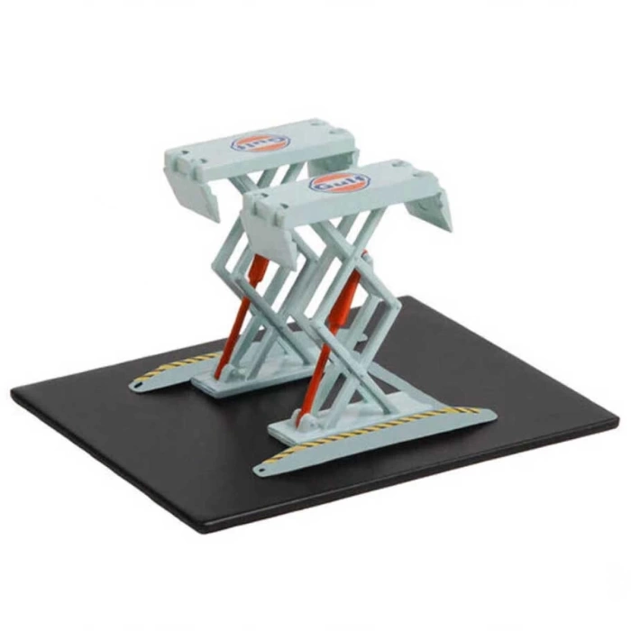 Greenlight 1:64 Automotive Double Scissor Lifts Series 1 - Gulf