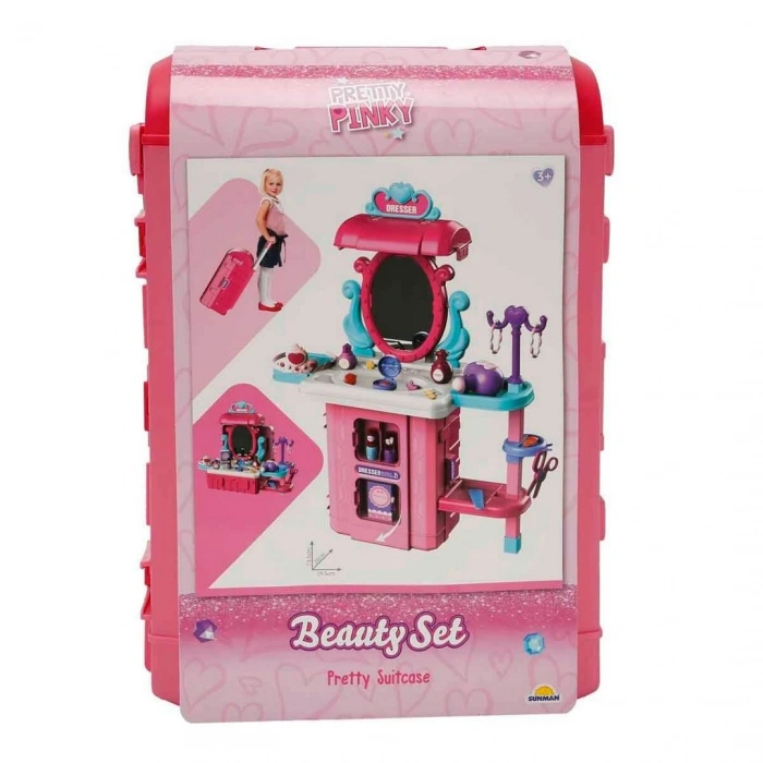 Güzellik Masasına Dönüşebilen Taşınabilir Bavul Oyun Seti