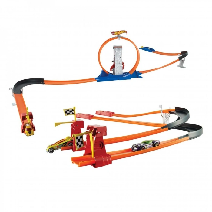 Hot Wheels Mega Ralli Pist Seti 3ü 1 Arada