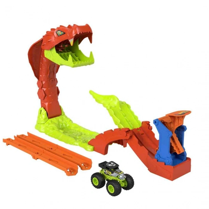 Hot Wheels Monster Trucks Snake Bite Güç Darbesi Oyun Seti