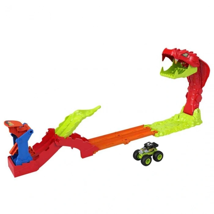 Hot Wheels Monster Trucks Snake Bite Güç Darbesi Oyun Seti