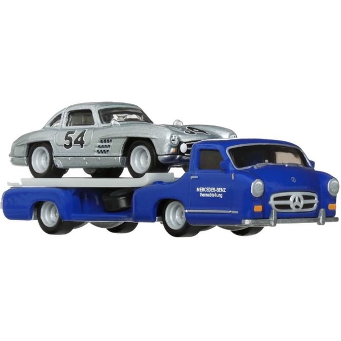 Hot Wheels Team Transport Mercedes Benz 300 SL 55 Blaues Wund HRV48