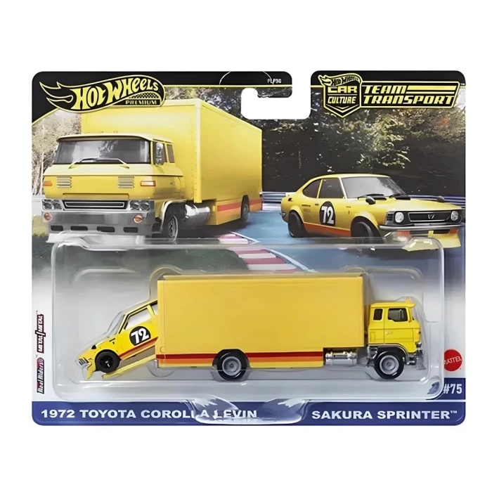 Hot Wheels Team Transport Toyota Coralla Levin Sakura Sprinte