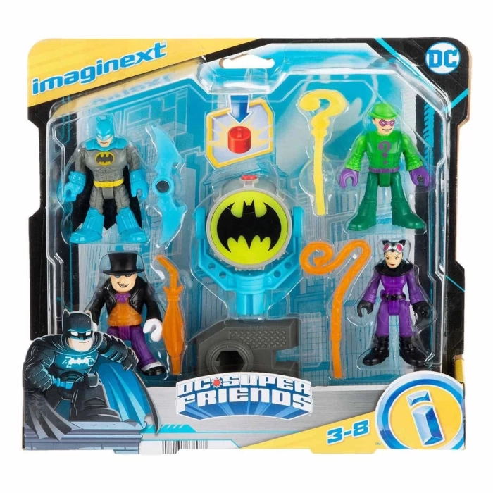 Imaginext DC Super Friends Bat-Tech Bat-Signal Figür Seti