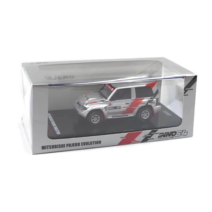 Inno 1/64 Mitsubishi Pajero Evolution Silver