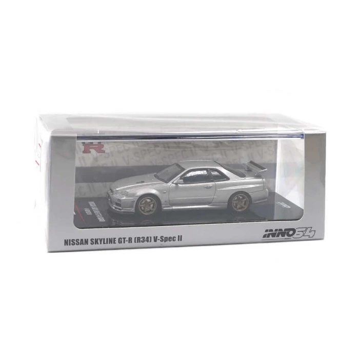 Inno 1/64 Nissan Skyline GT-R V-Spec Il Silver IN