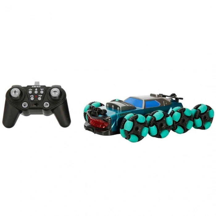 Işıklı Duman Püskürten 8 Tekerlekli USB Şarjlı Uzaktan Kumandalı Drift Arabası