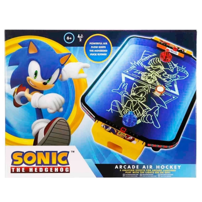 Işıklı Sonic Arcade Masaüstü Hava Hokeyi