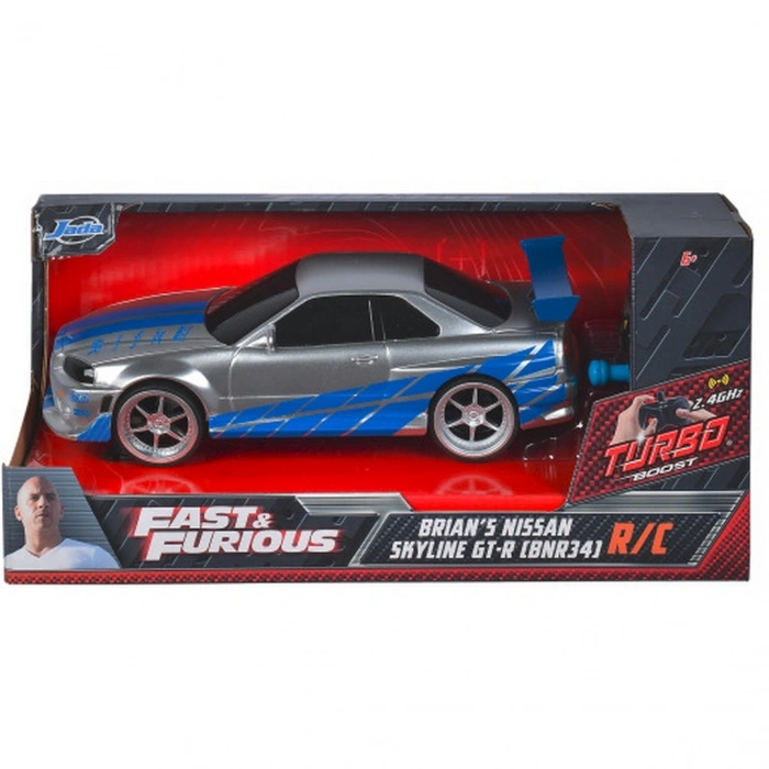 Jada 1/24 Uzaktan Kumandalı Fast & Furious Nissan Skyline GTR