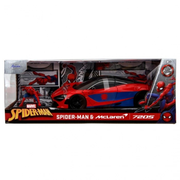Jada Marvel Spider-Man McLaren 720S Model Araç ve Figür