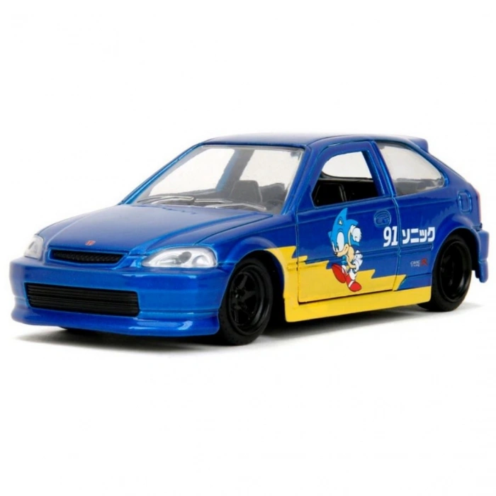 Jada Sonic the Hedhehog 1997 Honda Civic Type-R Model Araç