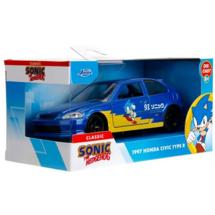 Jada Sonic the Hedhehog 1997 Honda Civic Type-R Model Araç