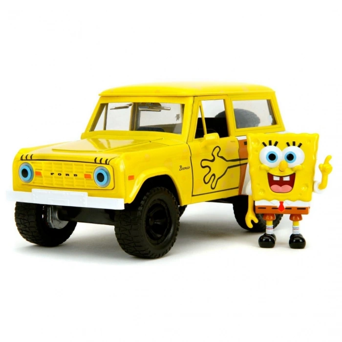 Jada Sünger Bob 1973 Ford Bronco Model Aracı ve Figür