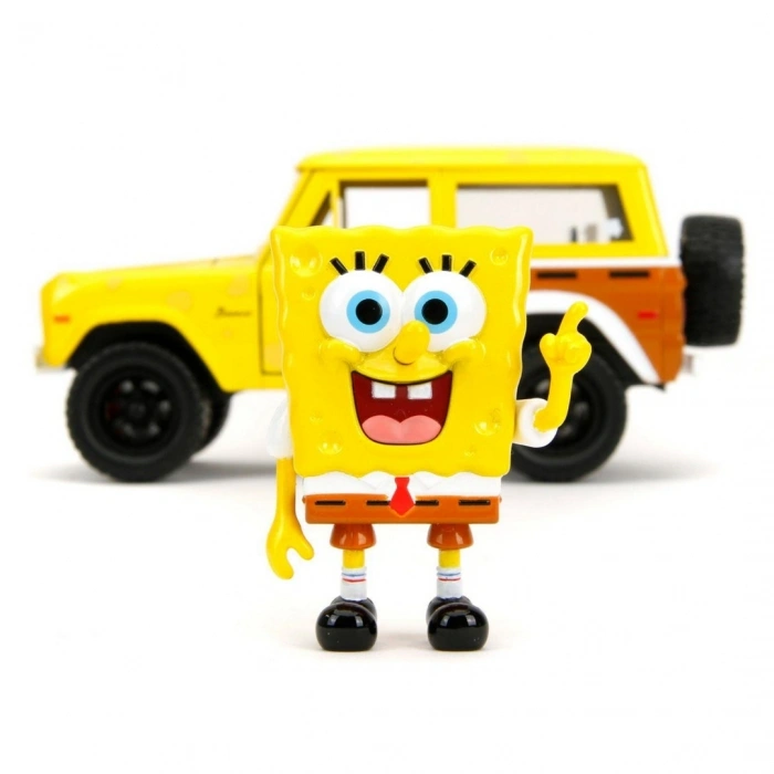 Jada Sünger Bob 1973 Ford Bronco Model Aracı ve Figür