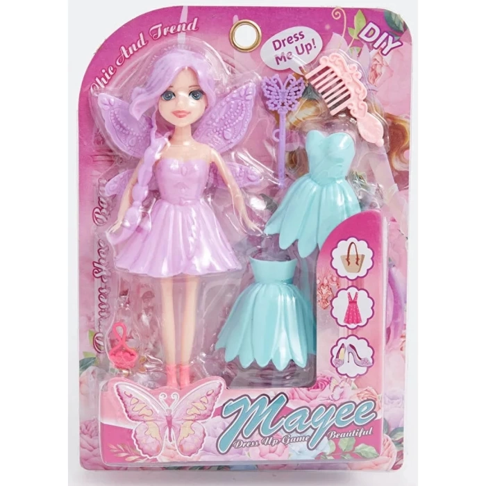 Karteleda Elbiseli Bebek Set