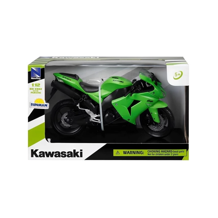 Kawasaki 1/12 Zx-10r 2006 Model Yeşil Motorsiklet