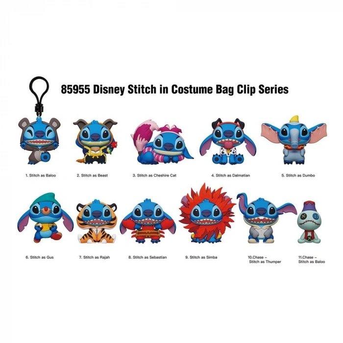Kostümlü Stitch Klipsli Figür