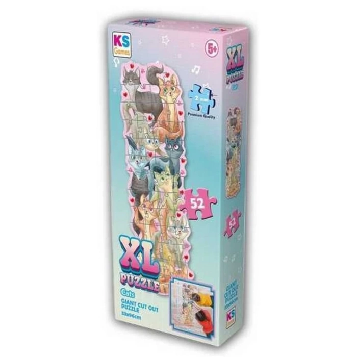 Ks Games Cats XL Puzzle 52 Parça KS-28617