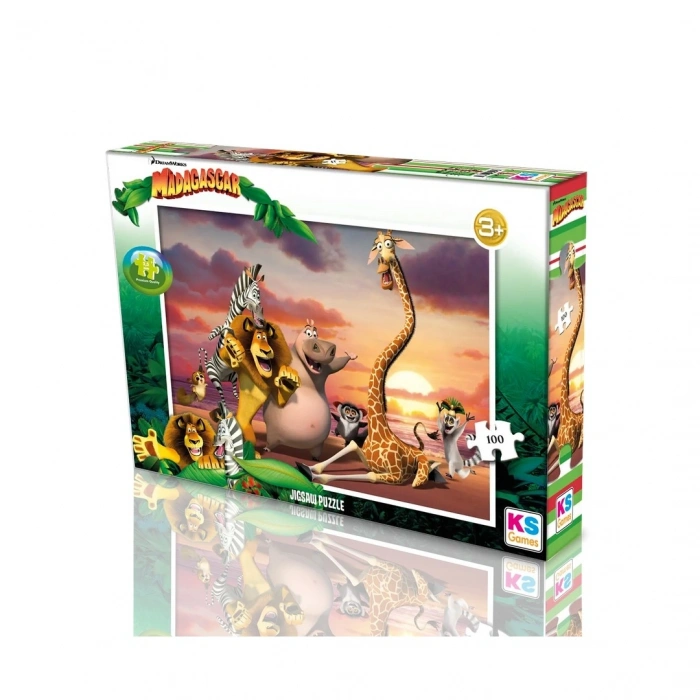 Ks Games Madagascar Puzzle 100 Parça