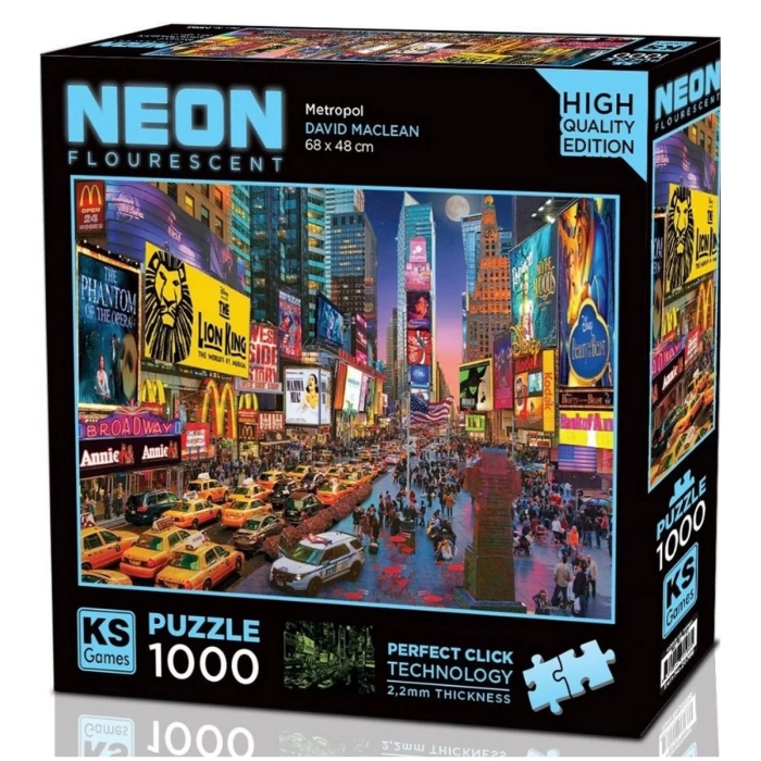 KS Games Neon Metropol Puzzle 1000 Parça 20766