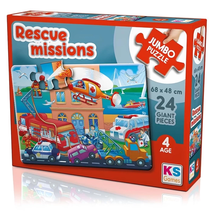 KS Games Rescue Missions 24 Parça Puzzle