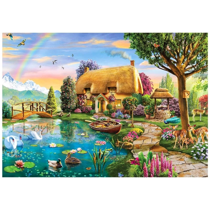 KS Lakeside Cottage 2000 Parça Puzzle