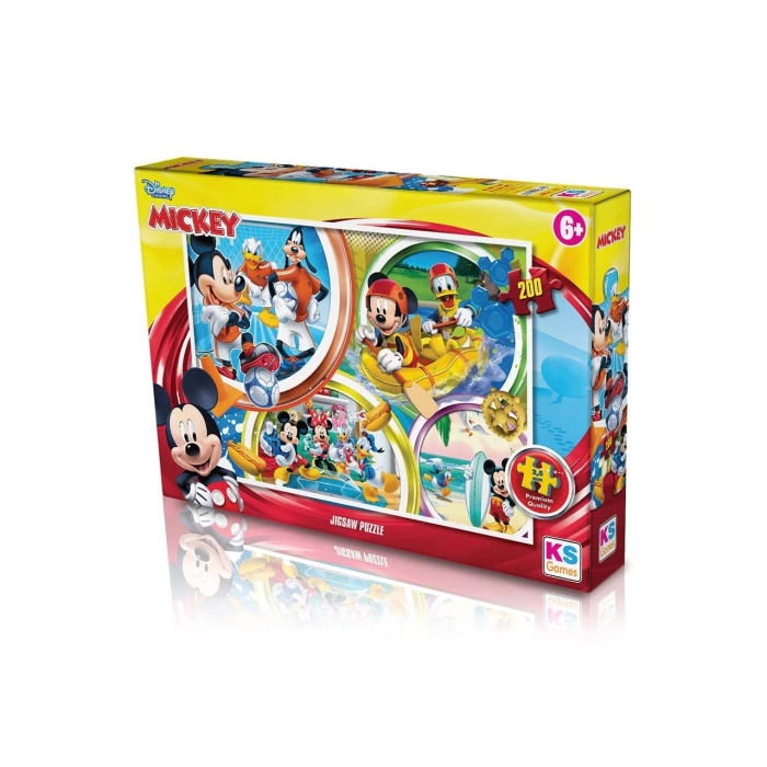 KS Mickey Mouse Puzzle 200 Parça