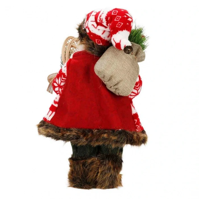 Kürklü Noel Baba Dekoratif Biblo 41 cm