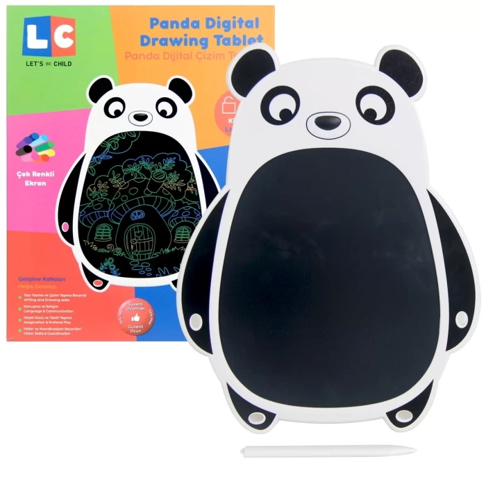 LCD Dijital Renkli Panda Çizim Tableti 8,5 İnç