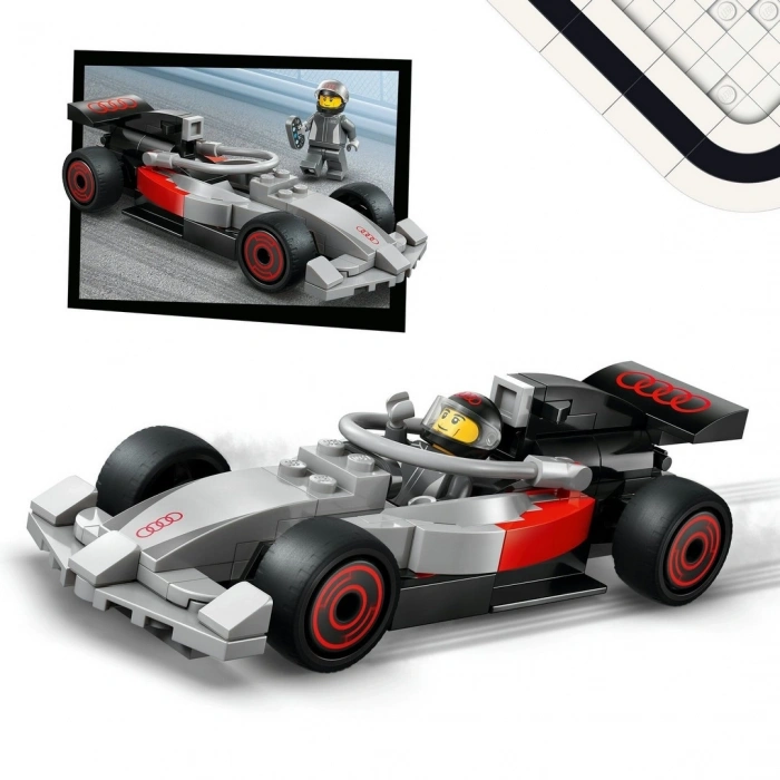 LEGO City Audi F1 Yarış Arabalı F1 Sergileme Kamyonu 60493