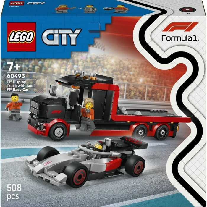 LEGO City Audi F1 Yarış Arabalı F1 Sergileme Kamyonu 60493