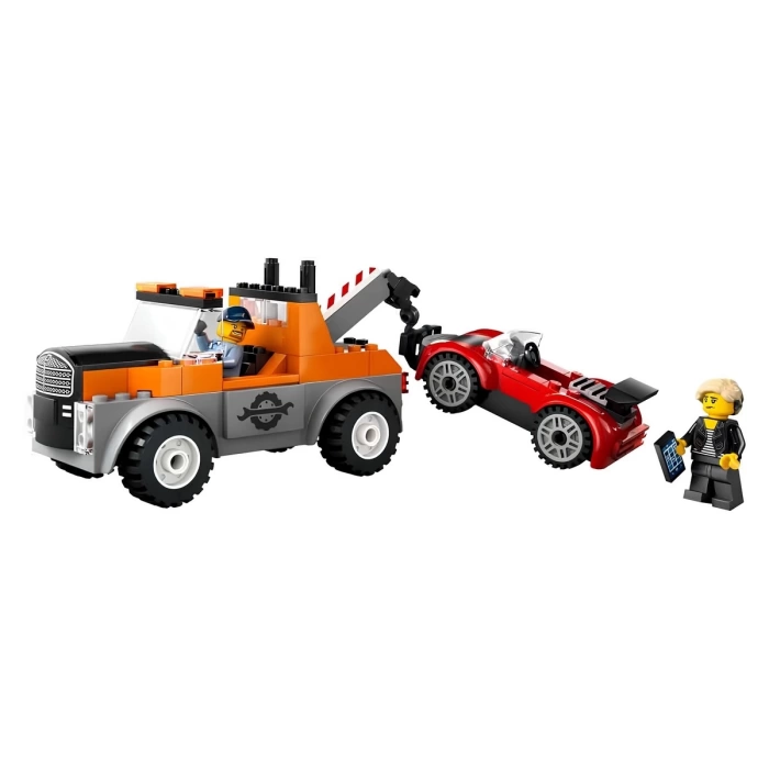 LEGO City Çekici Kamyon ve Spor Araba Tamiri 60435