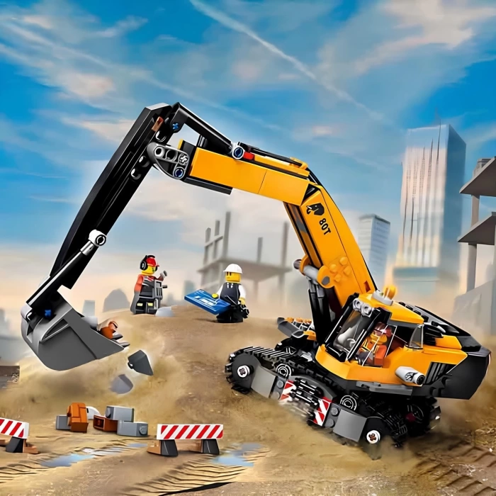 LEGO City Sarı İnşaat Ekskavatörü 60420