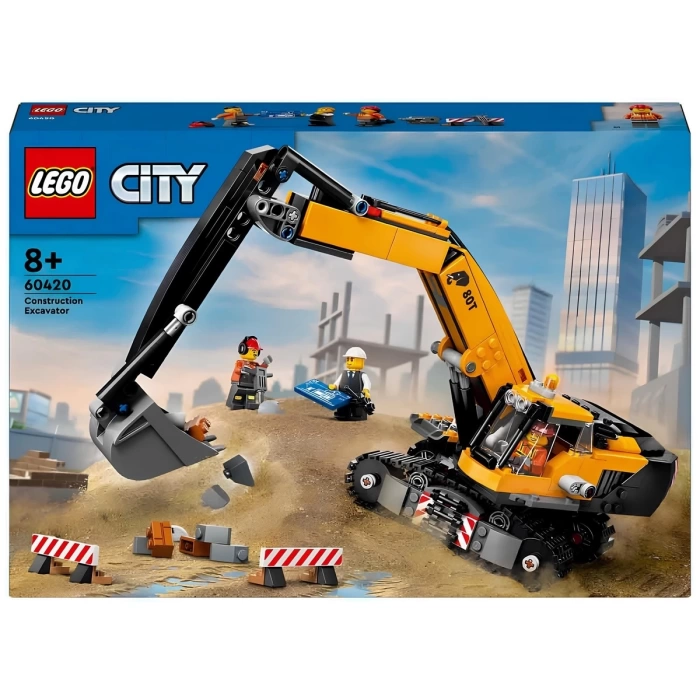 LEGO City Sarı İnşaat Ekskavatörü 60420