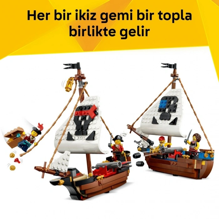 LEGO Creator 3’ü 1 Arada İkonik Korsan Gemisi 31387