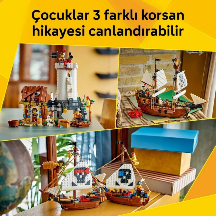 LEGO Creator 3’ü 1 Arada İkonik Korsan Gemisi 31387