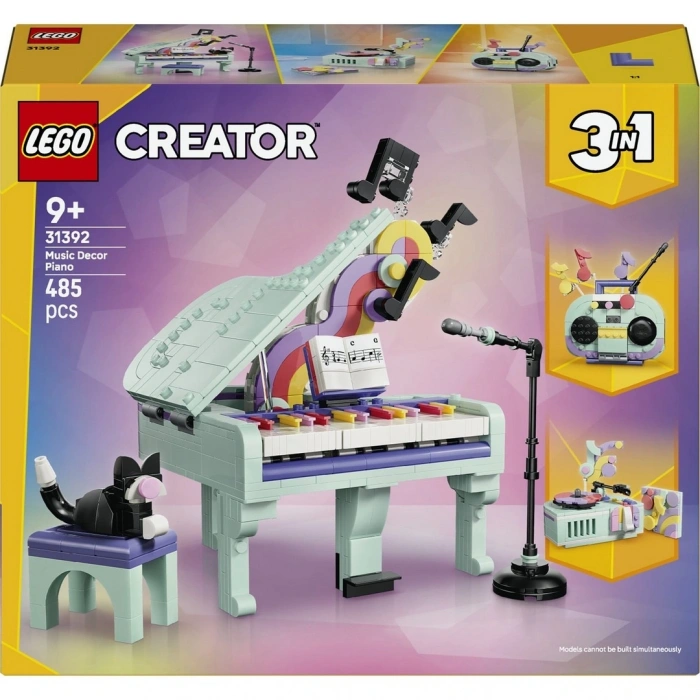 LEGO Creator 3’ü 1 Arada Müzikal Dekor Kedili Piyano 31392