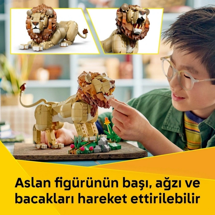 LEGO Creator 3’ü 1 Arada Vahşi Hayvanlar: Görkemli Aslan 31386