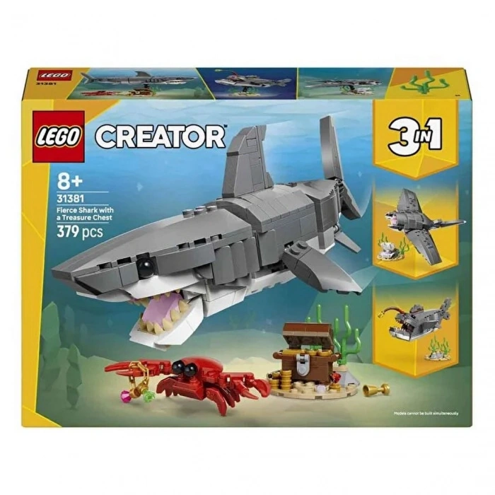 LEGO Creator Acımasız Köpek Balığı ile Hazine Sandığı 31381