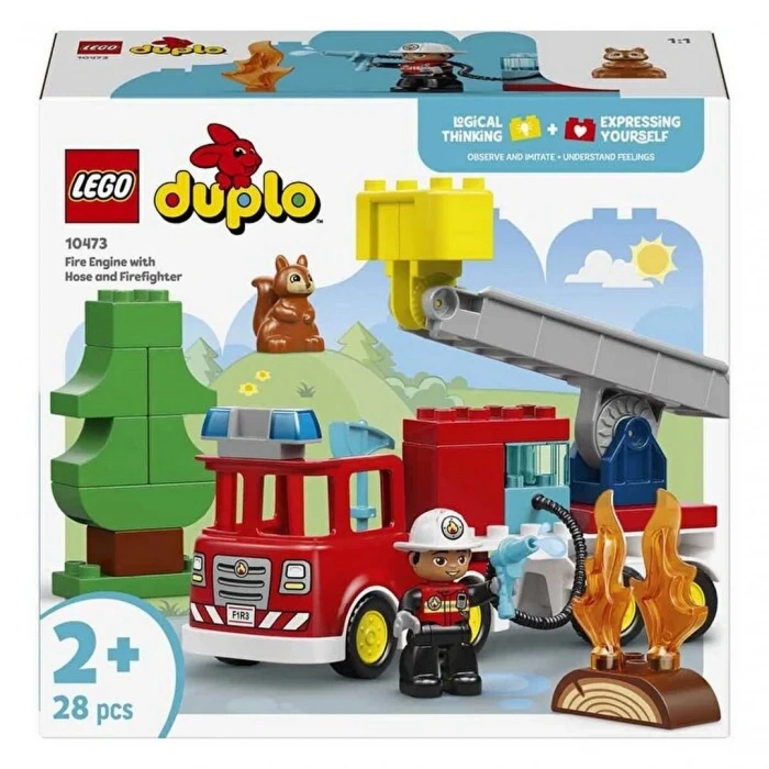 LEGO DUPLO Kasabası Hortumlu İtfaiye Aracı ve İtfaiyeci 10473